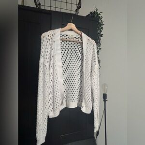 a.n.a ana white crochet cardigan boho hippy vintage style